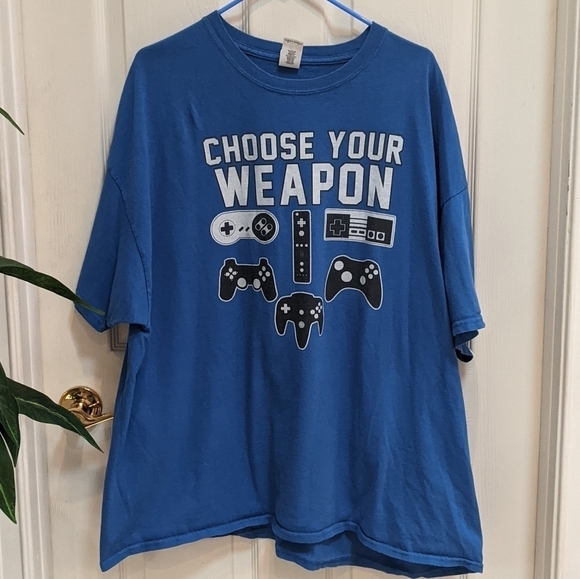 Gildan Choose Your Weapon Men's 3XL Short Sl Tee - Picture 1 of 6